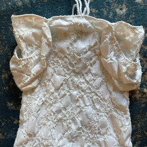 Free people off the shoulder crop top!